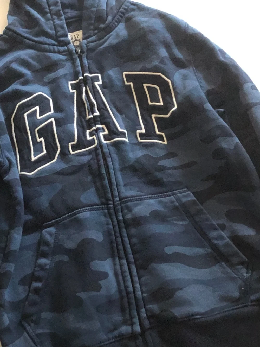 GAP Boys Camo Hoodie & Jogger Set Size M (8) Blue Matching Outfit